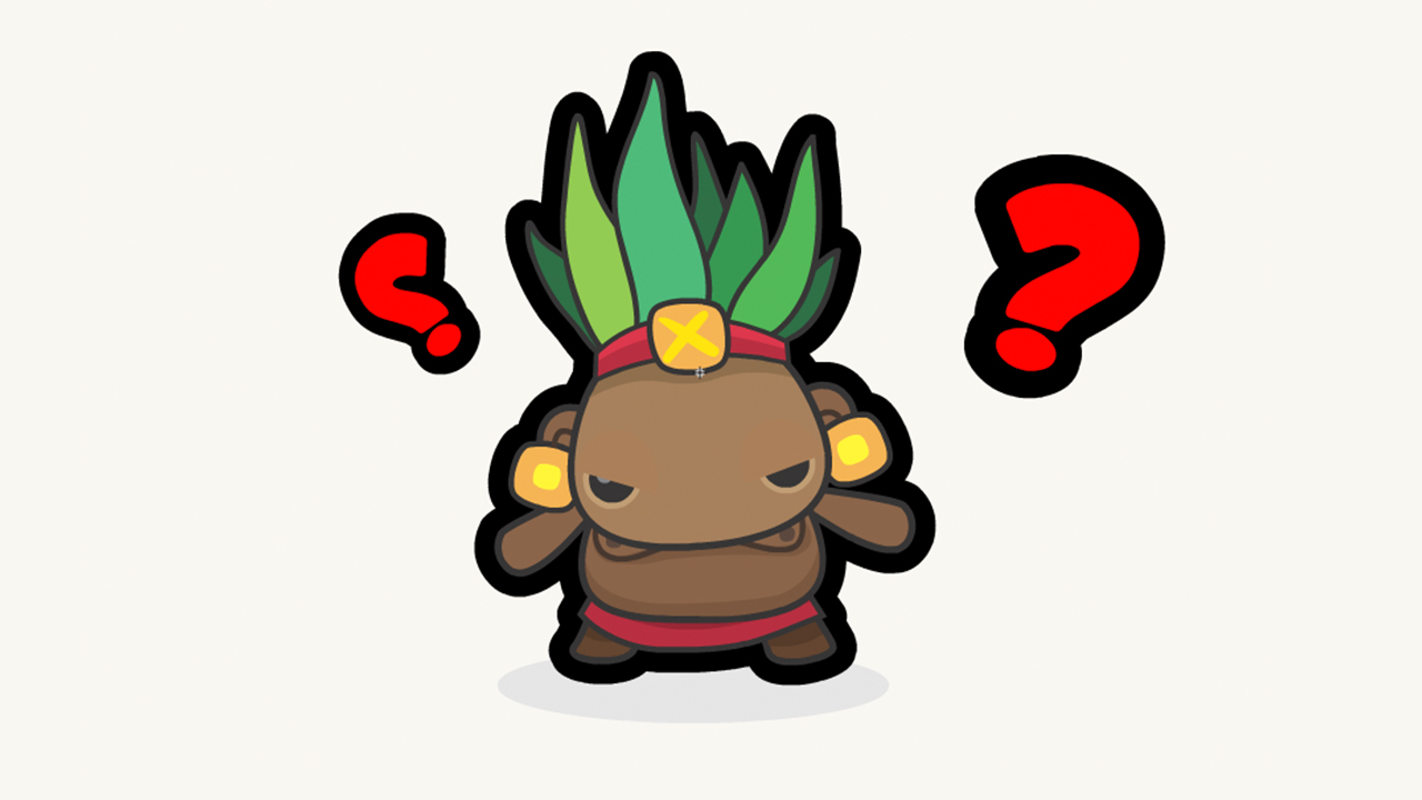 Screenshot of the mayan being mad because it has been punished too many times