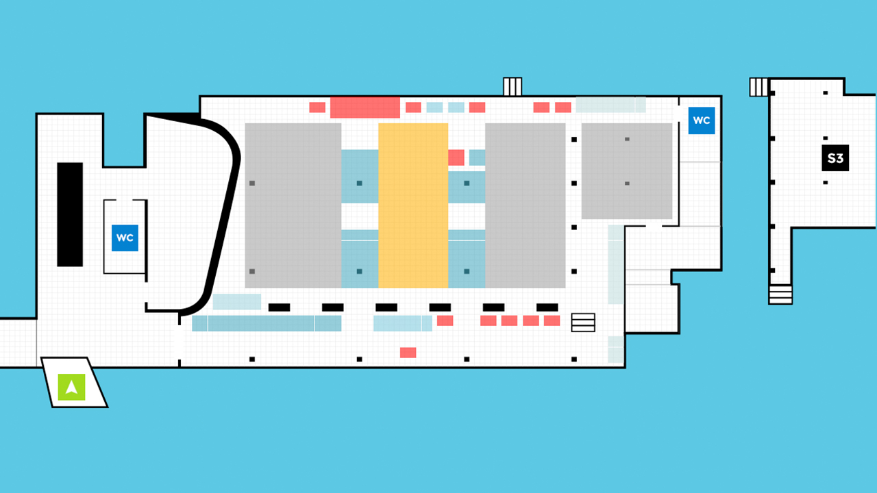 Virtual Venue 2D fallback showing a selected area