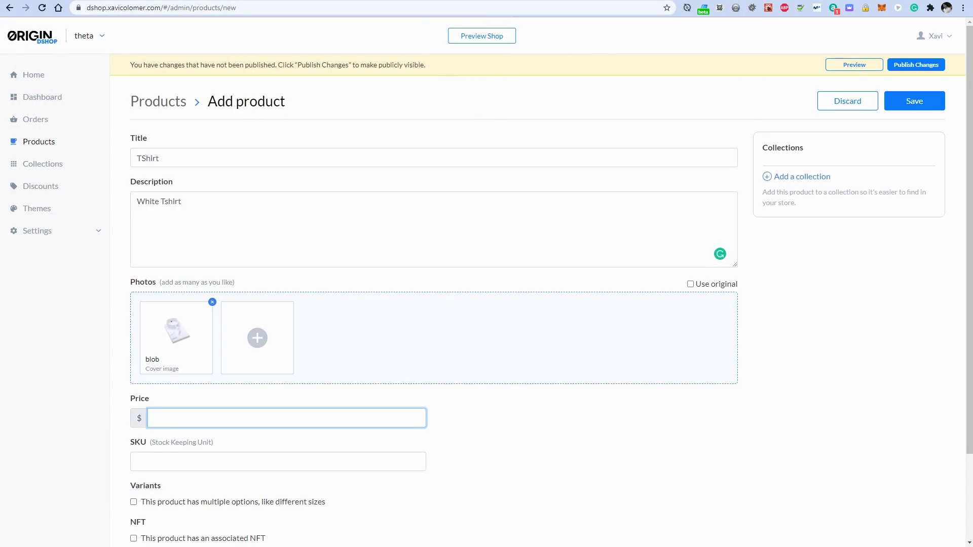 DShop product integration
